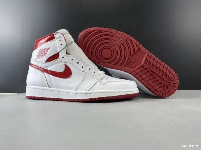 Kicktheory (2017) Metallic Air 1 Jordan Retro Red 555088-103 0523